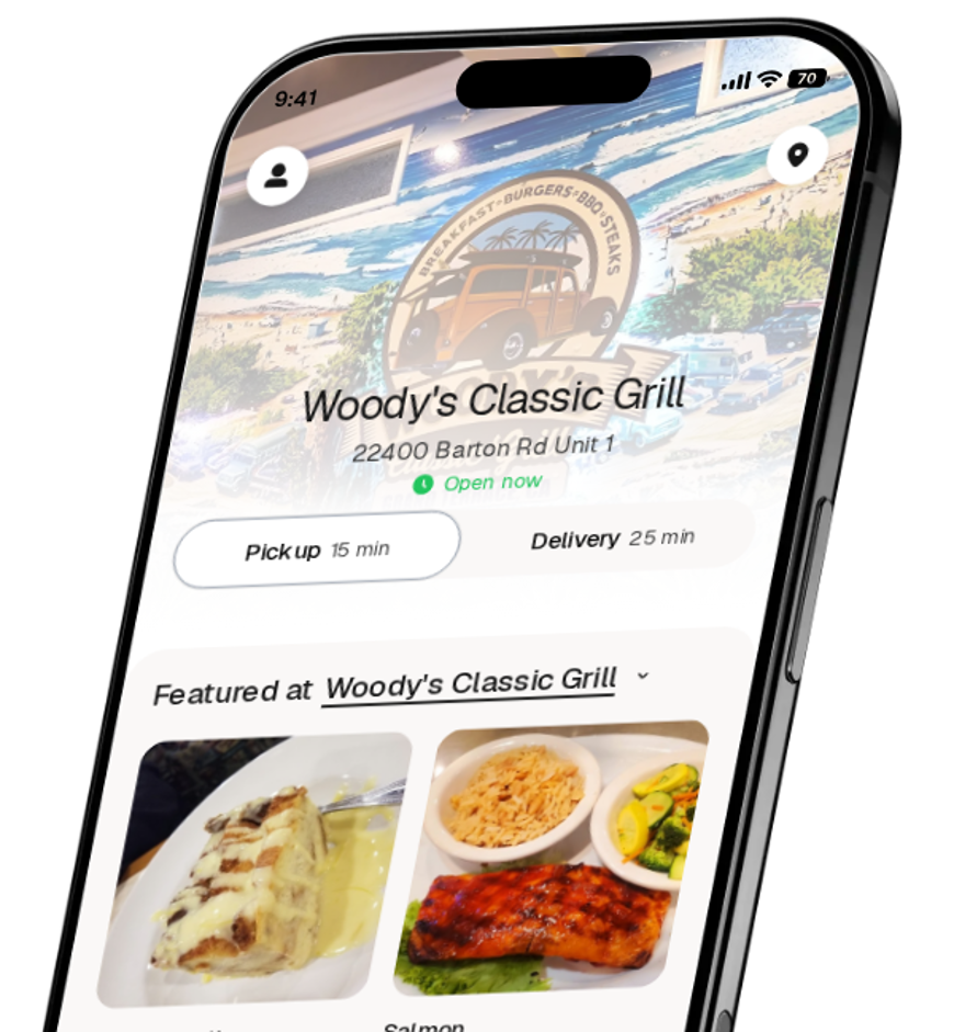 Woody's Classic Grill app preview
